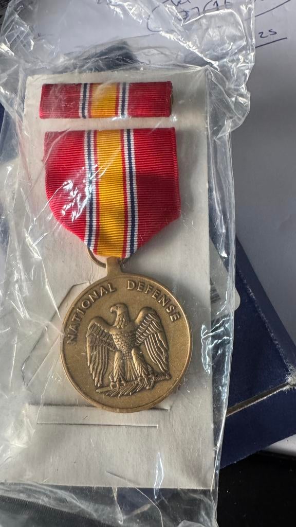 National Defense Service Medal, Ophalen of Verzenden, Landmacht, Nederland, Lintje, Medaille of Wings