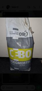 Cebo voegmortel grijs 25 kg, Ophalen, Overige typen, Minder dan 20 cm, 10 m² of meer