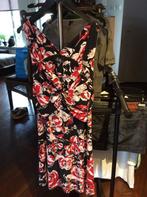 Jurk rood/zwart bloemenprint, Ophalen of Verzenden, Zo goed als nieuw, Rood, Boven de knie