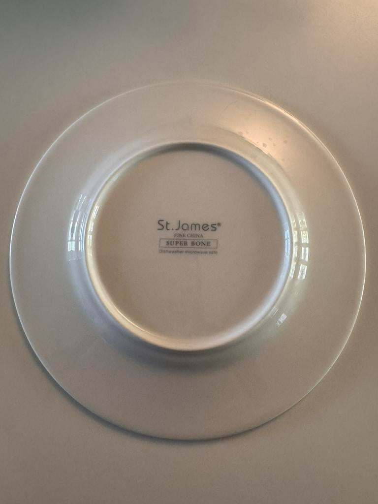 Ontbijtbordjes/taartbordjes St. James Fine China, Ophalen of Verzenden, Zo goed als nieuw, Bord(en), Overige stijlen