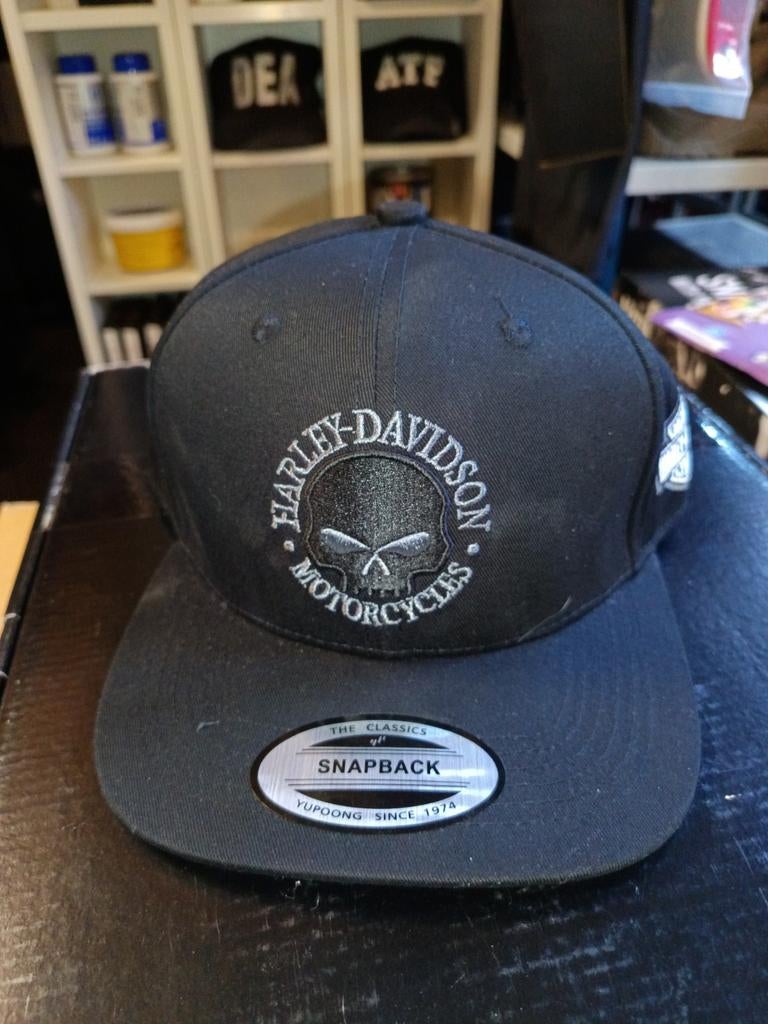 Harley-Davidson cap, baseball cap, pet, skull Willie G, Nieuw, Pet, Harley Davidson, The Factory