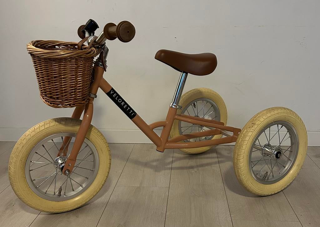 Veloretti Tricycle / Mini in Blazing Salmon (roze), Ophalen, Zo goed als nieuw, Loopfiets