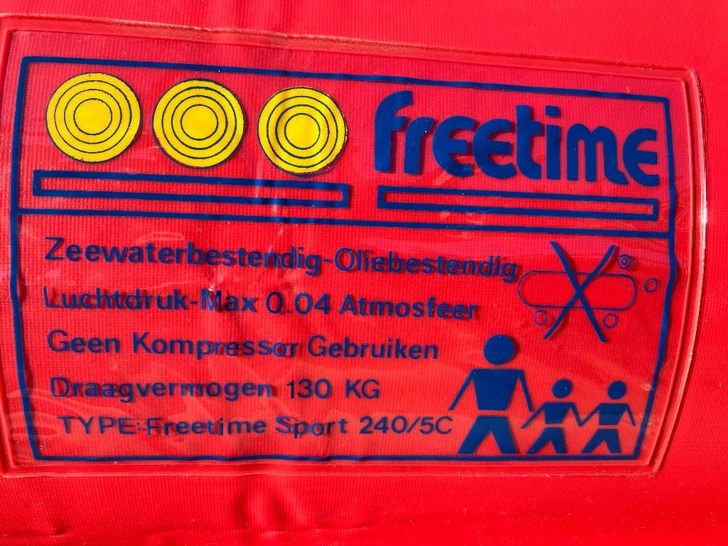Feetime opblaasboot, Watersport en Boten, Kano's, Opblaasbaar, Overige typen, Nieuw, Twee personen