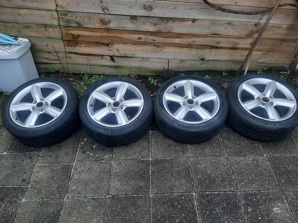 Audi 5x112 velgen 17 inch met banden, Ophalen