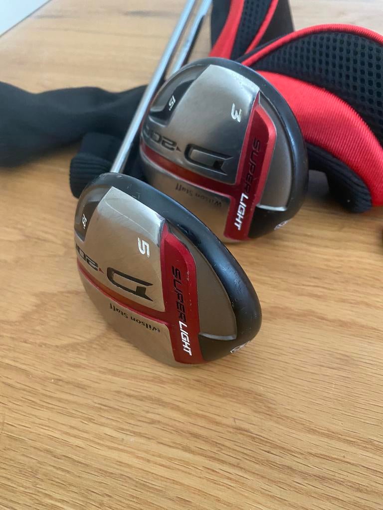Wilson Staff D200 #3 en/of #5 fairway wood (set)/ R-flex, Ophalen of Verzenden, Gebruikt, Club
