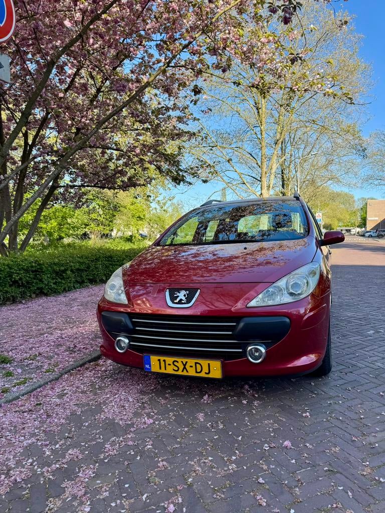 Peugeot 307 1.6 16V XR Break 2006 Rood, Auto's, Zwart, 4 cilinders, Handgeschakeld, 1587 cc