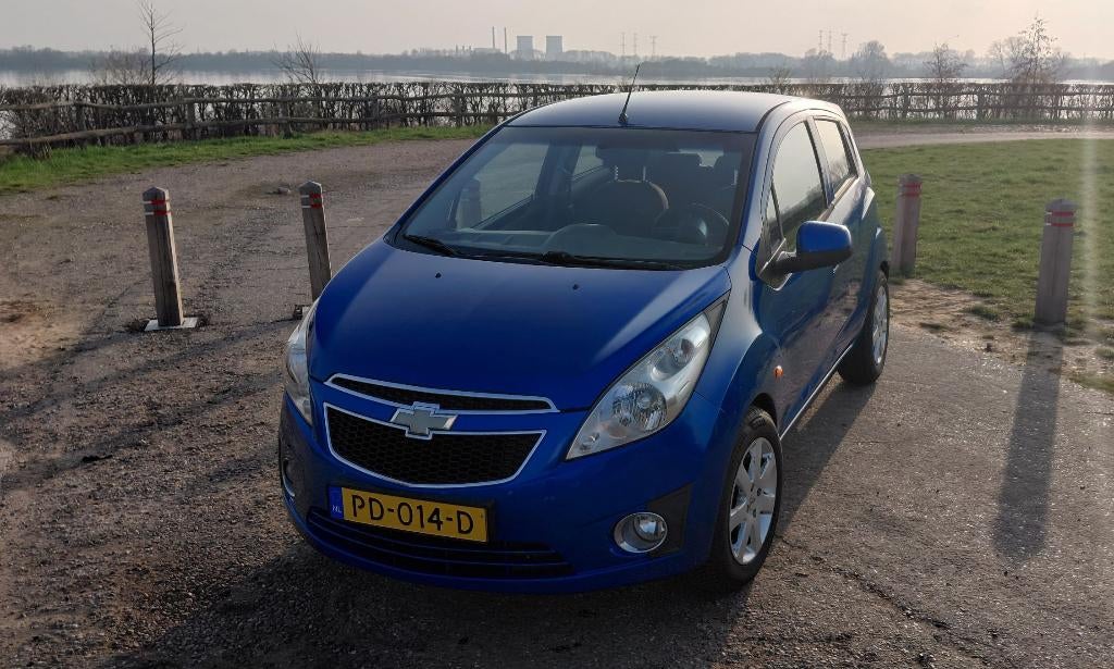 Chevrolet Spark 1.0 – Nieuwe APK – 146.000 km, Auto's, Voorwielaandrijving, Stof, 4 cilinders, Blauw