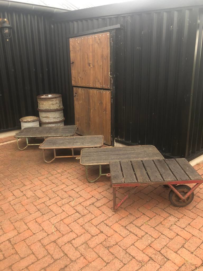 Transport kar industrie wagen, Doe-het-zelf en Verbouw, Transportwagens, Minder dan 60 liter, Ophalen, Gebruikt, Transportkar