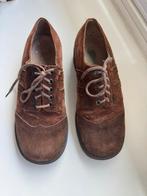 Vintage Suède Leren Schoenen - Maat 39, Ophalen of Verzenden, Zo goed als nieuw, Bruin, Overige typen