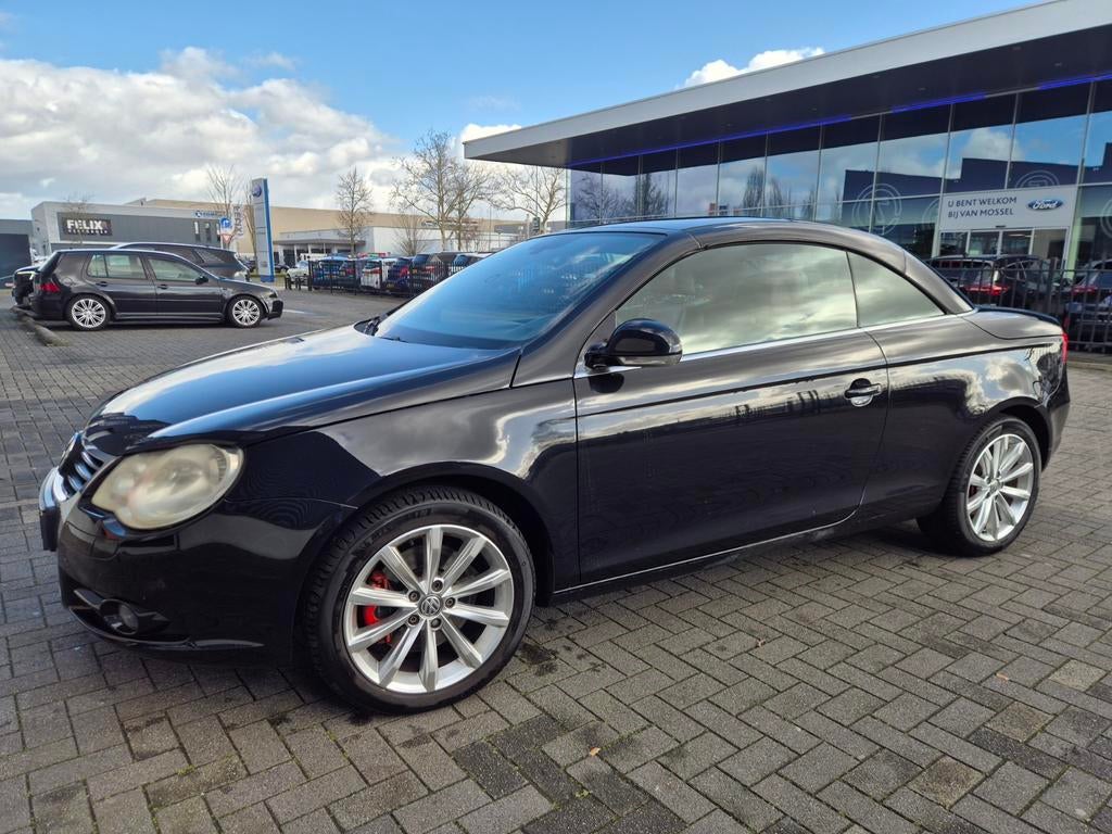 Volkswagen Eos 3.2 VR6 184KW DSG 2008 Zwart, Auto's, Volkswagen, Particulier, Eos, ABS, Airbags, Airconditioning, Alarm, Bluetooth