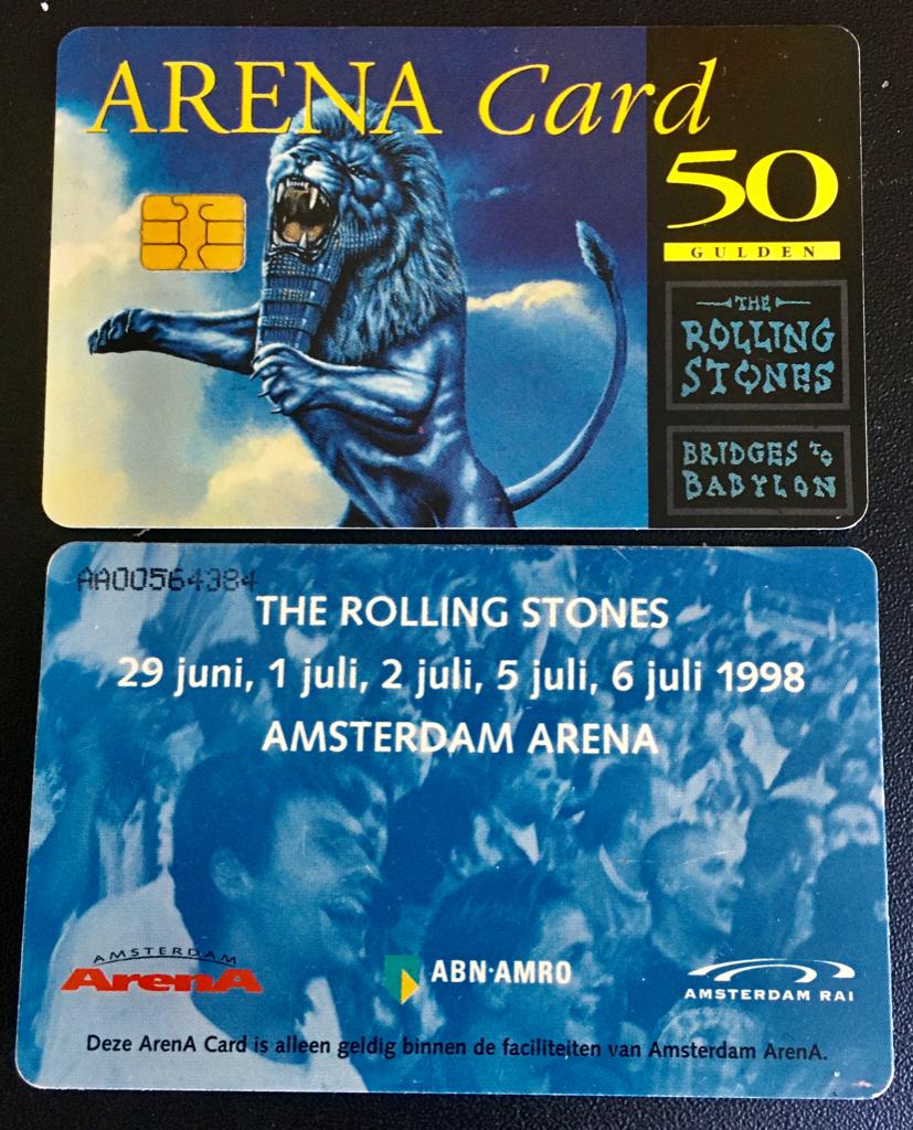MP701B Rolling Stones  ARENA  Bridges to Babylon Card 3 €3, Ophalen of Verzenden, Nederland