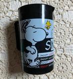 Snoopy Woodstock Beker - Zwart met Wit, hoogte 18 cm, Ophalen of Verzenden, Gebruikt