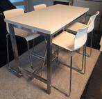 4x glenn ikea barkrukken + bartafel in goede staat, 4 krukken, Ophalen, Zo goed als nieuw, 60 tot 90 cm