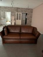 Kasteel bank - Gebruikt, Huis en Inrichting, Banken | Bankstellen, Ophalen, Gebruikt, Rechte bank, Leer