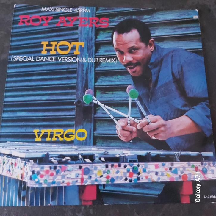 12 inch Maxisingel Roy Ayers - Hot (1986), Cd's en Dvd's, Vinyl | Dance en House, Gebruikt, Disco, 12 inch, Ophalen of Verzenden