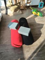 Yoga set: 2 bolsters (Manduka, Yogitri) + 2 blokken, Ophalen of Verzenden, Gebruikt, Yoga-accessoire