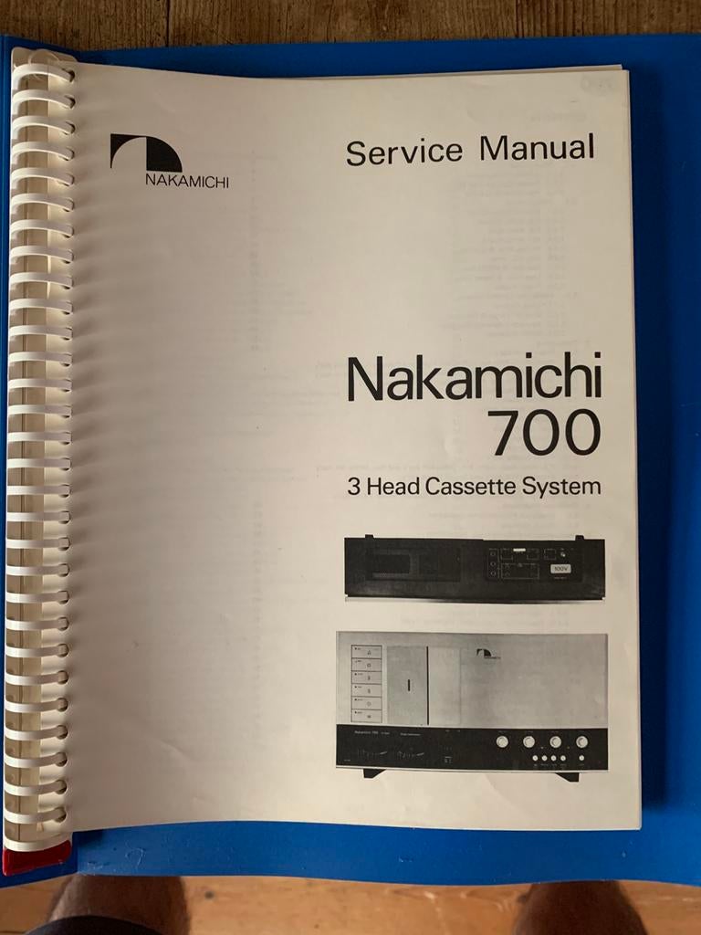 Nakamichi 700 1000 1000P en 1000ii documentatie, Audio, Tv en Foto, Cassettedecks, Ophalen
