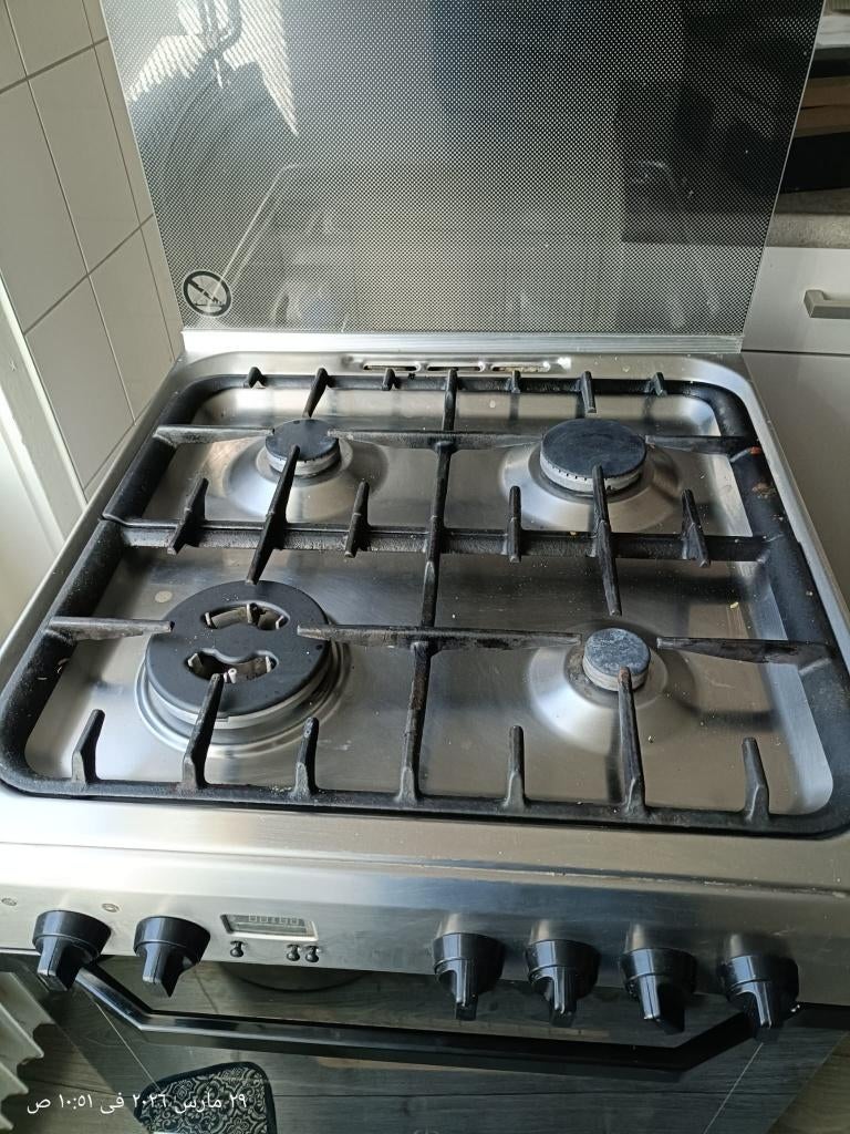 gasfornuis, Witgoed en Apparatuur, Ophalen, Gebruikt, 4 kookzones, Warmhoudplaat