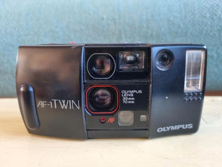 Olympus AF-1 TWIN Compact Camera - Vintage Analoge Camera, Audio, Tv en Foto, Fotocamera's Analoog, Gebruikt, Compact, Olympus
