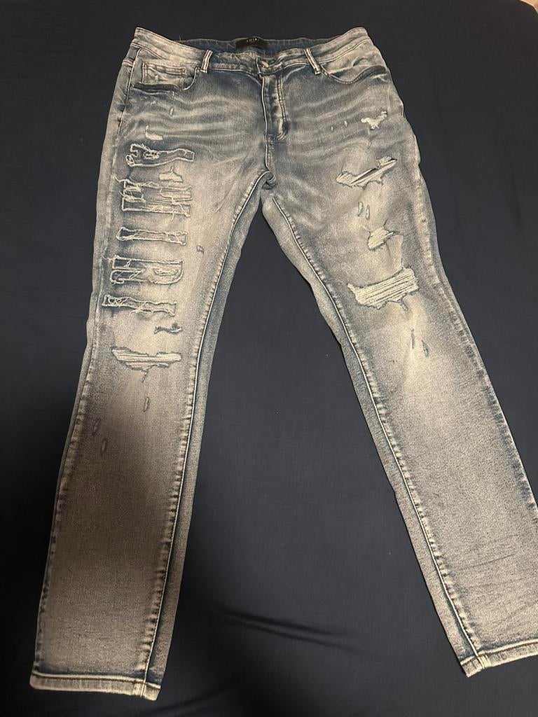 Amiri jeans stoer mannen Maat 38!, Verzenden, Zo goed als nieuw, Blauw, W36 - W38 (confectie 52/54)