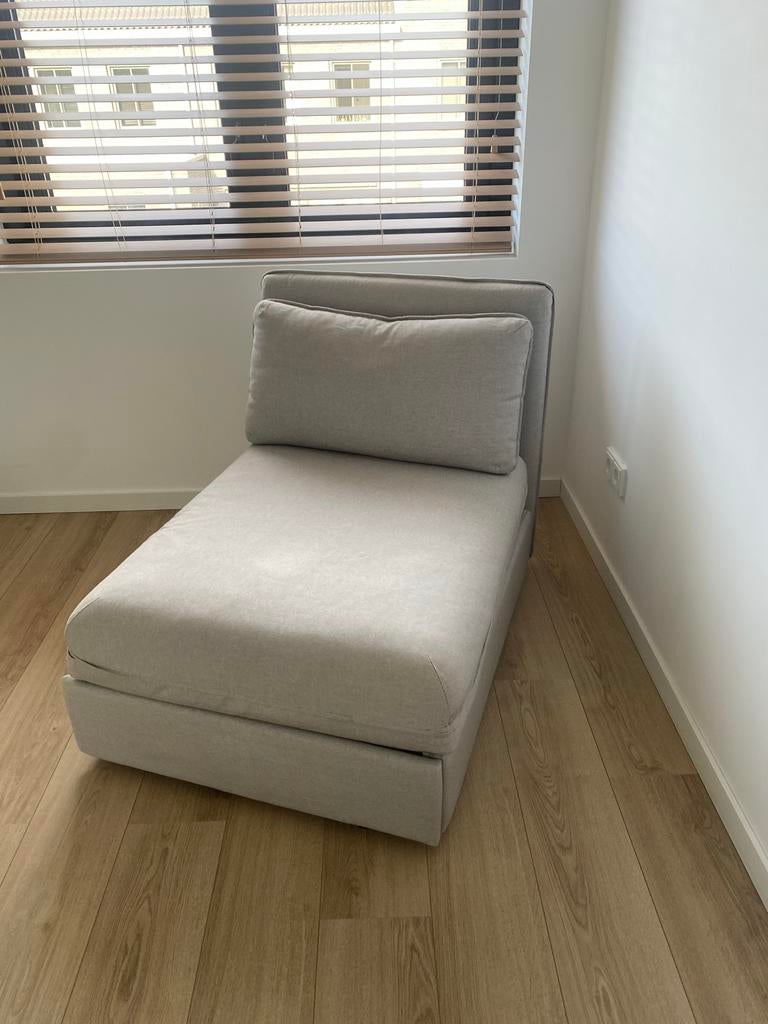 Ikea Vallentuna slaapbank element - lichtgrijs, Huis en Inrichting, Slaapkamer | Slaapbanken, Ophalen, 100 cm, Eenpersoons, Zo goed als nieuw