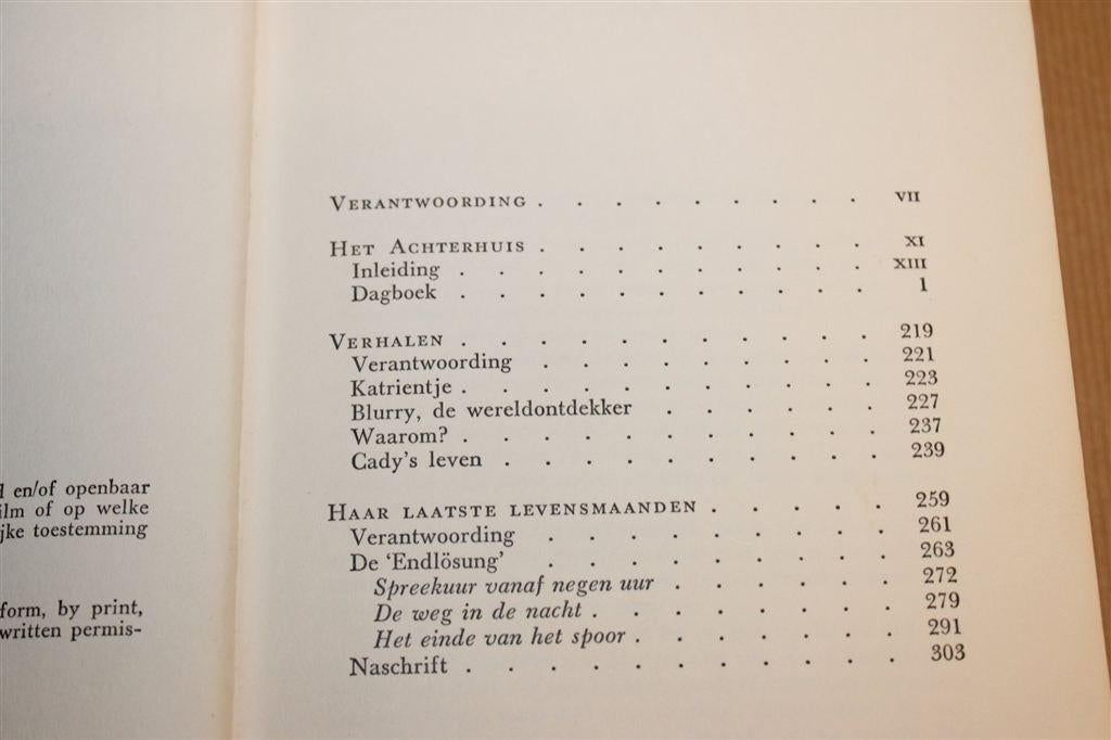 Het Korte Leven van Anne Frank — Dagboek & Verhalen 1970, Ophalen of Verzenden, Gelezen