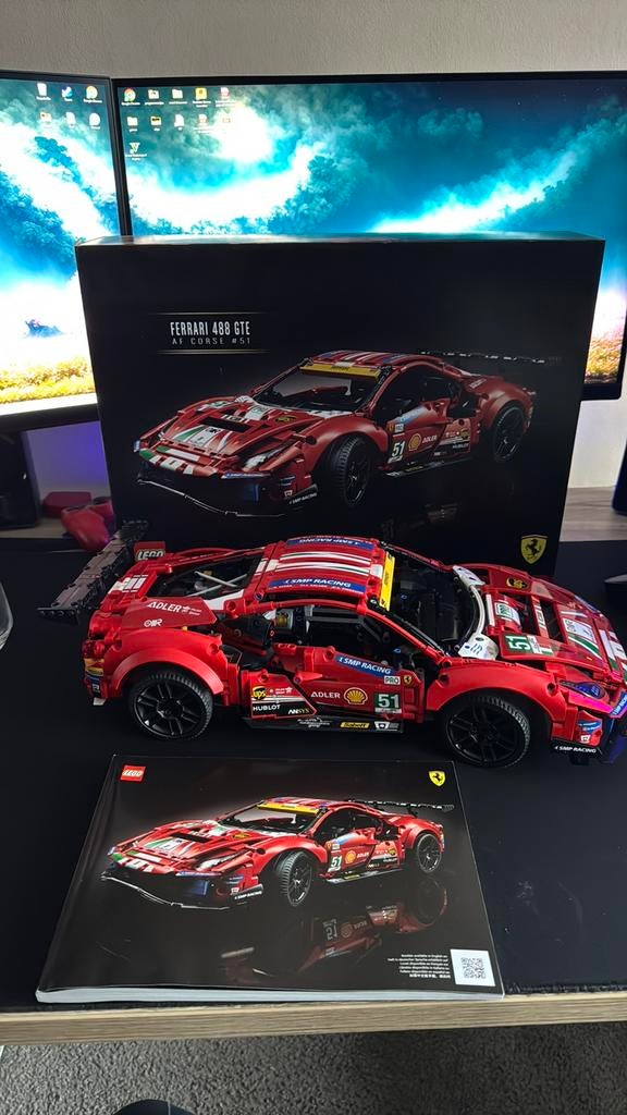 Lego ferrari 488 gte 42125, Ophalen of Verzenden, Zo goed als nieuw