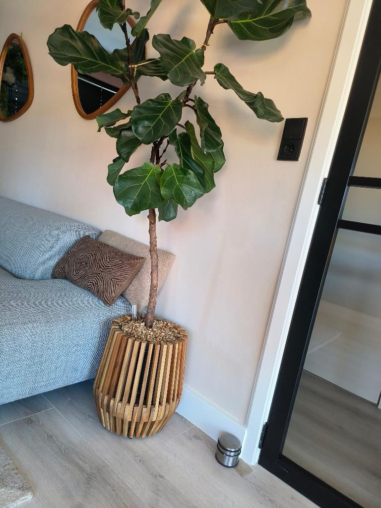 Bloempot, Tuin en Terras, Ophalen, Rond, Zo goed als nieuw, Balkon