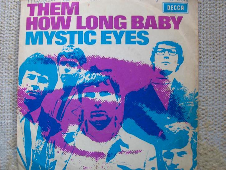 Them (feat. Van Morrison) - How long baby/Mystic eyes, Cd's en Dvd's, Vinyl Singles, Gebruikt, Single, Pop, 7 inch, Ophalen of Verzenden