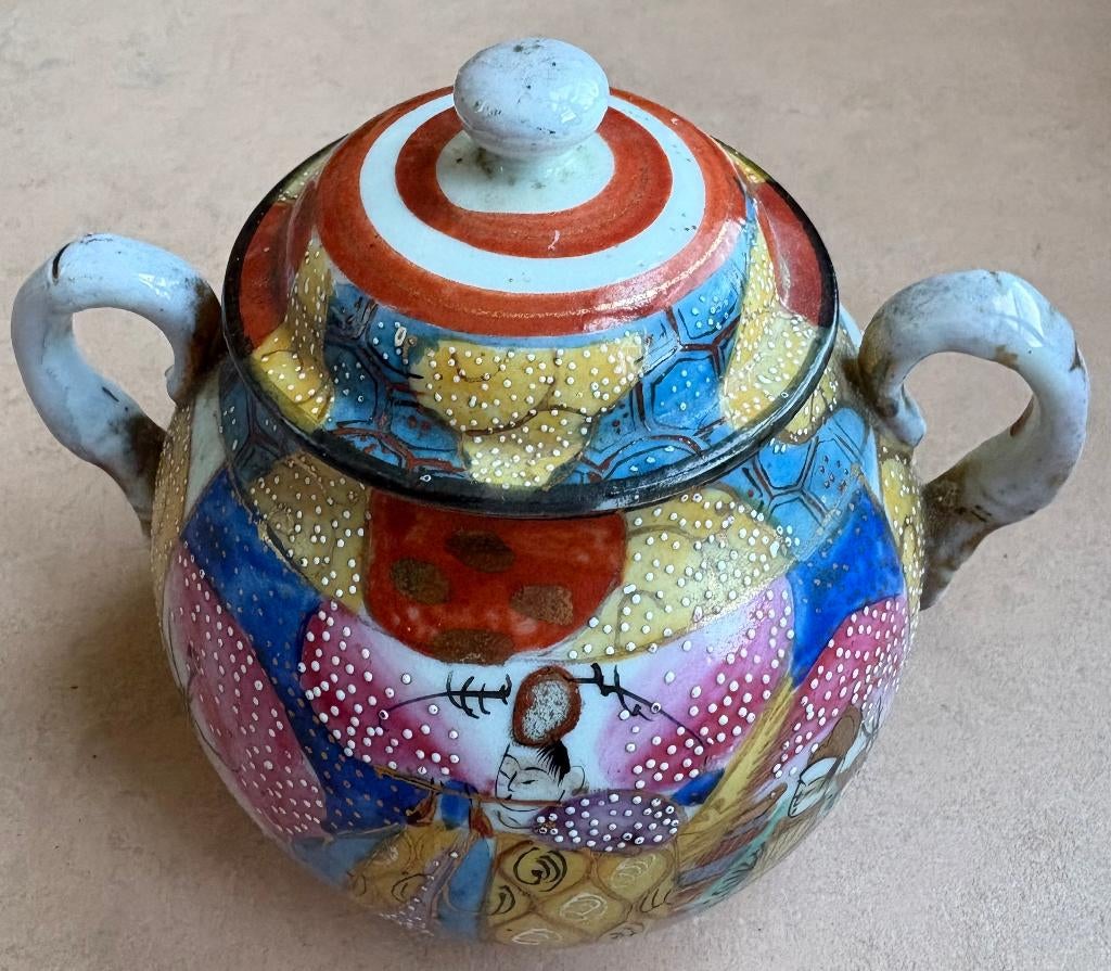 Japanse suikerpot, Satsuma stijl, Antiek en Kunst, Ophalen of Verzenden