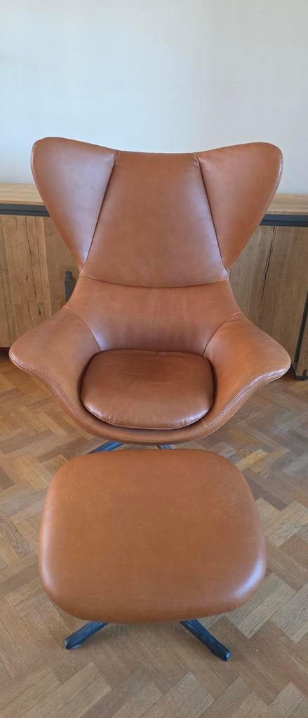 Prominent Relaxstoel eventueel met voetenbankje, Ophalen, Gebruikt, 75 tot 100 cm, Modern