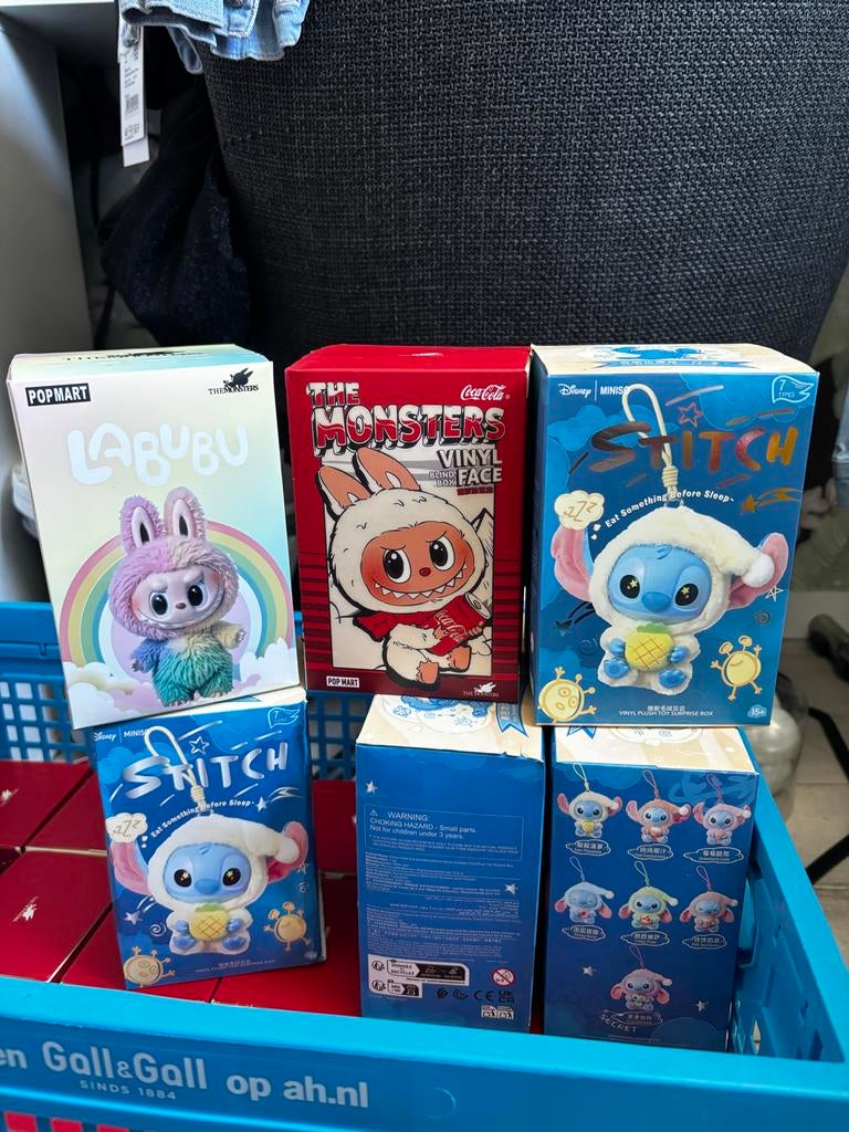 40 Labubu's totaal: Rainbow, Coca Cola & Stitch - In 1 koop, Ophalen of Verzenden, Nieuw