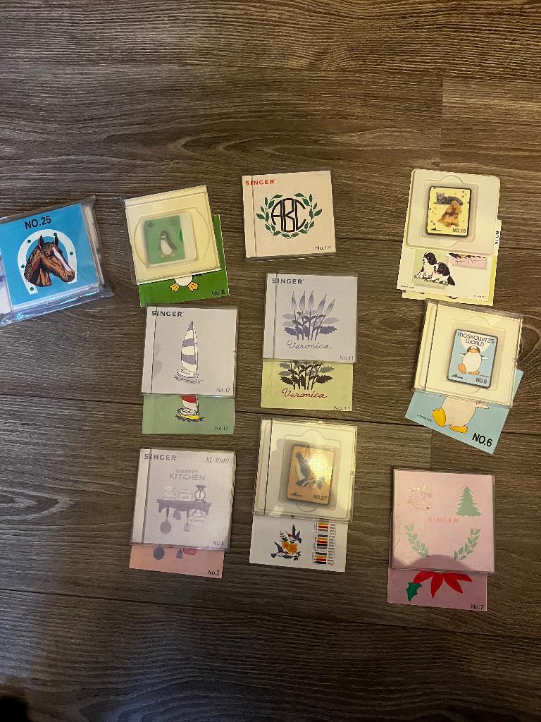 Singer borduurkaarten, Ophalen of Verzenden, Gebruikt, Machineborduren, Patroon