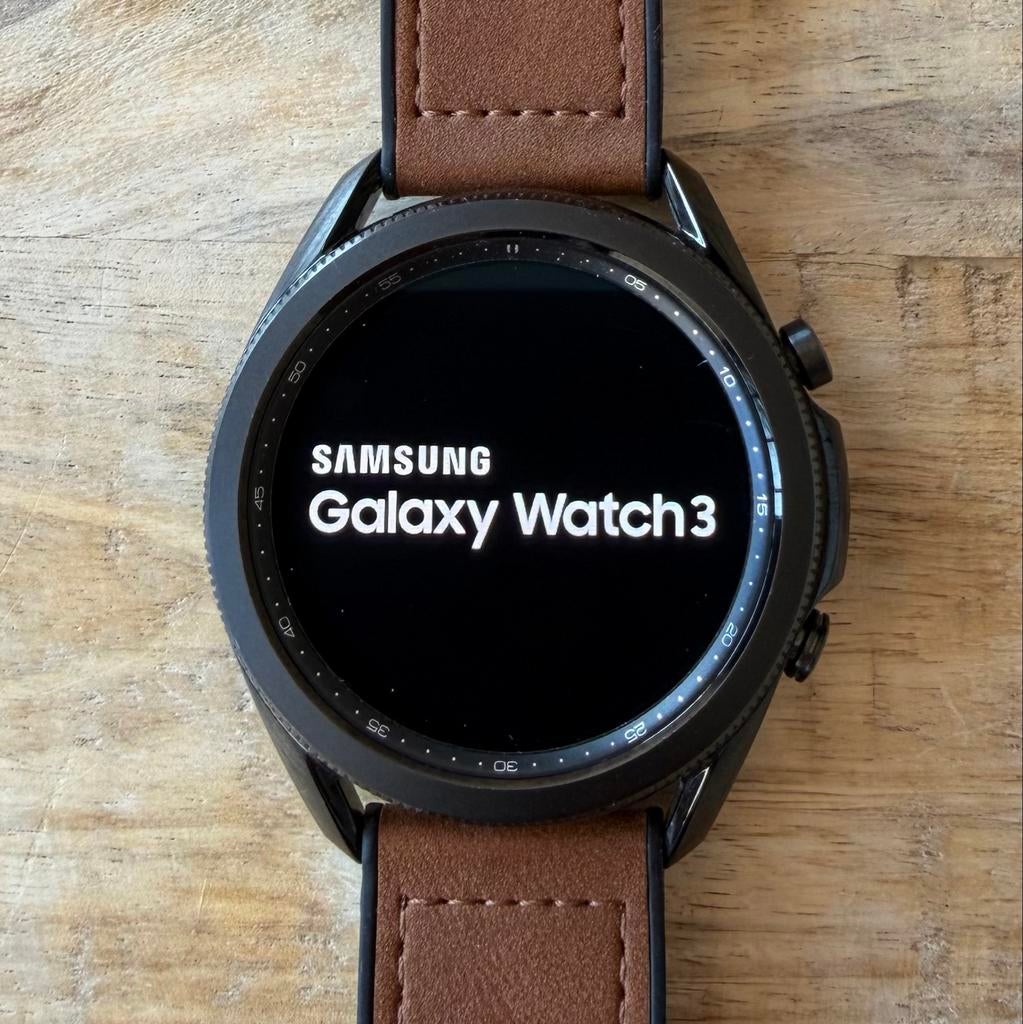 Samsung Galaxy Watch 3 45mm, Zwart, Ophalen of Verzenden, Zo goed als nieuw, Waterdicht