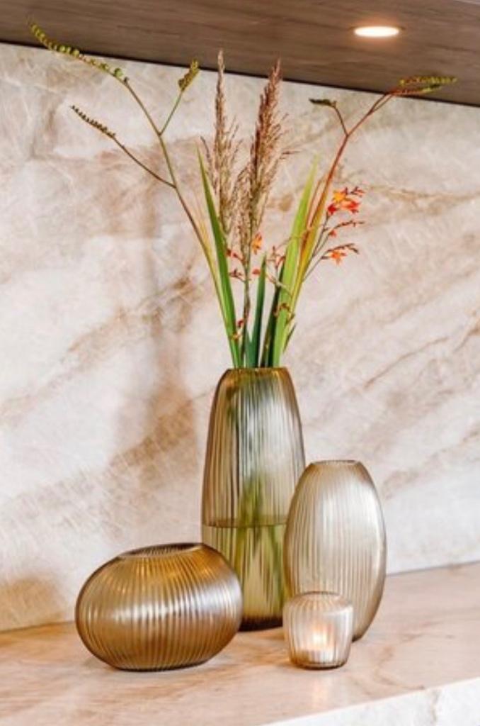 Vaas Bombyxx folding, Ophalen, Overige kleuren, Minder dan 50 cm, Glas