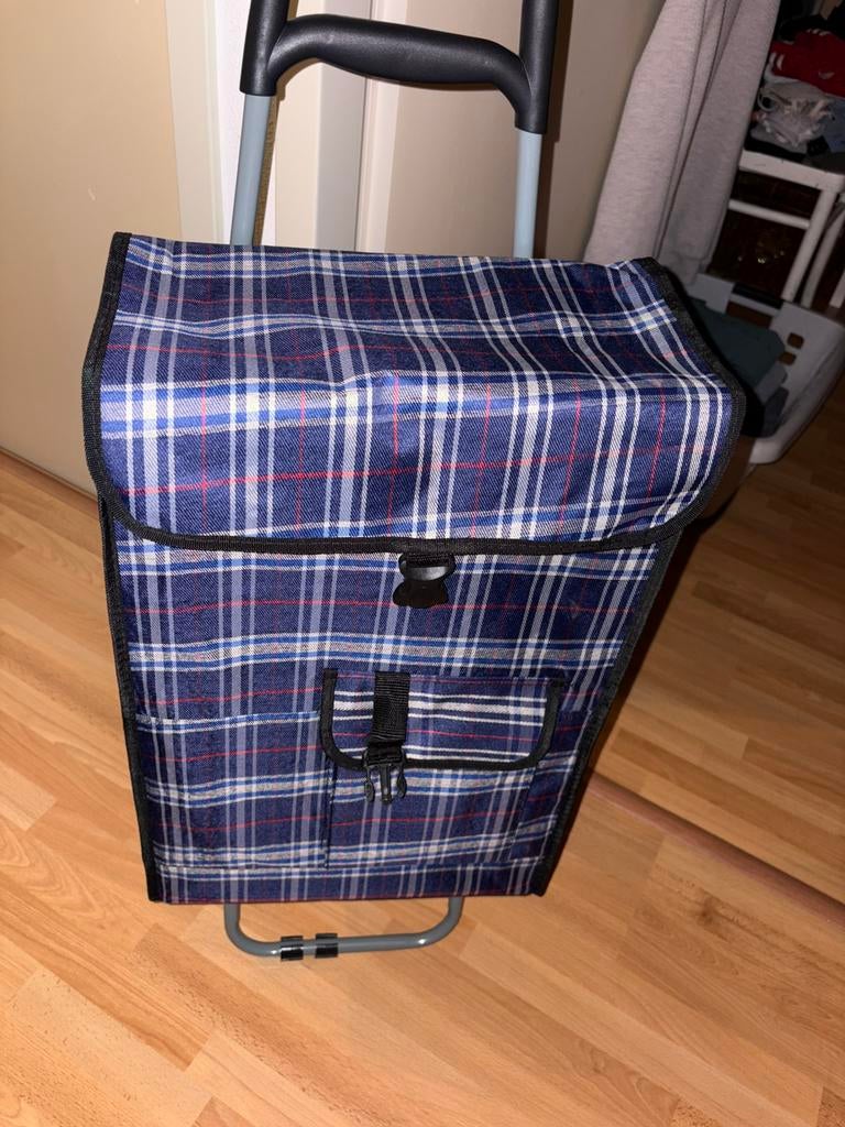 Trolley, 40 tot 60 cm, 30 cm of meer, Blauw, Zo goed als nieuw