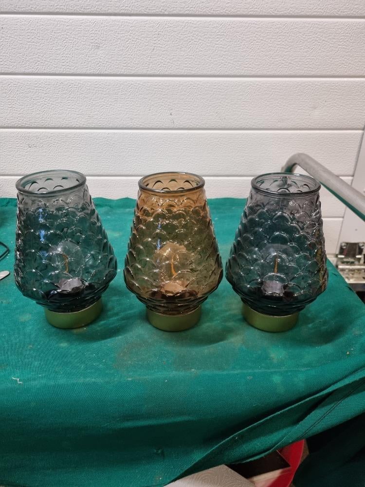 tafellampen van glas op batterijen rohs 3x, Huis en Inrichting, Lampen | Overige, Ophalen of Verzenden, 'T Olde Gre-j, Info@toldegrej.nl
