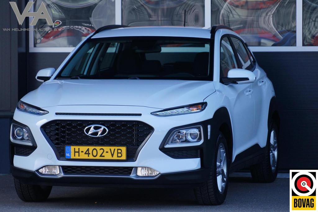 Hyundai Kona 1.0 T-GDI Comfort, CarPlay, cruise, cam. trekh., Voorwielaandrijving, Gebruikt, Euro 6, Wit
