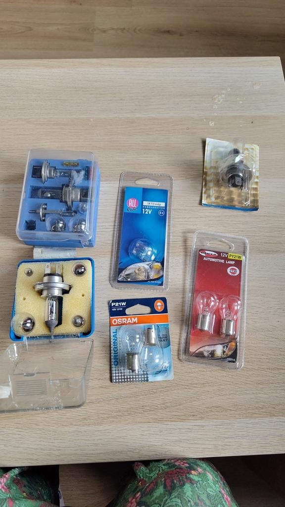 Diverse autolampen 12V, Ophalen