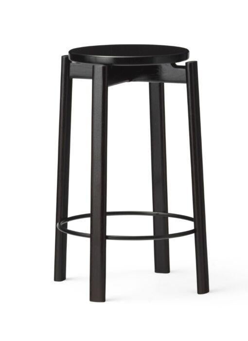 Audo Passage Bar  kruk Dark lacquered eiken, Ophalen, 60 tot 90 cm, Nieuw, 1 kruk
