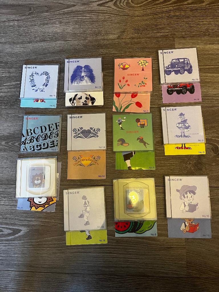 Singer borduurkaarten, Ophalen of Verzenden, Gebruikt, Machineborduren, Patroon