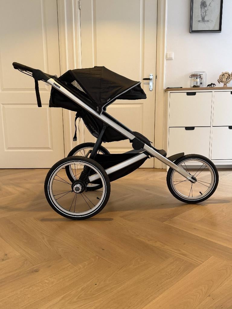 Thule Glide 2 Jet Black - Running stroller, Gebruikt, Verstelbare duwstang, Ophalen, Kinderwagen