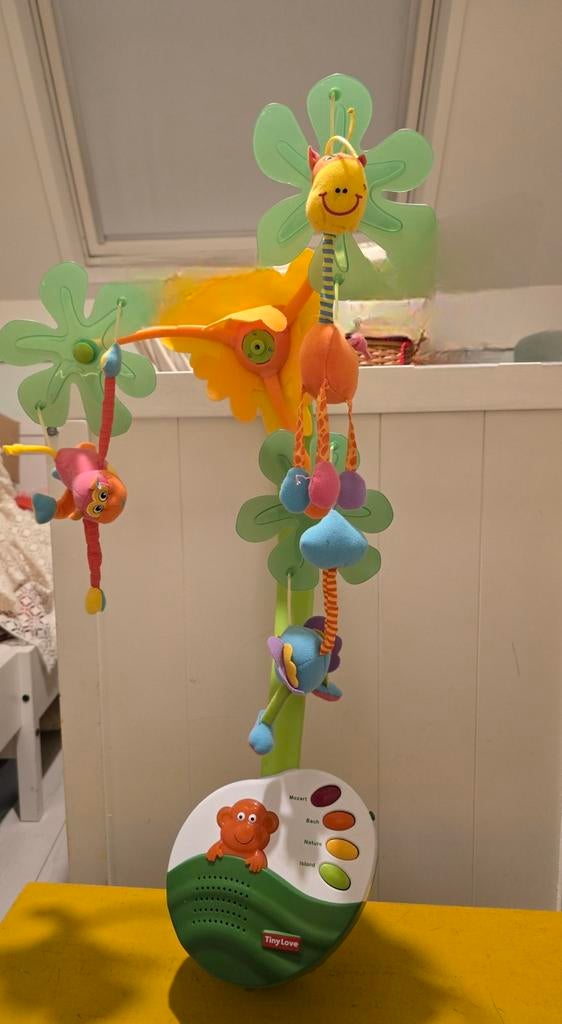 Tiny Love boxmobiel, Kinderen en Baby's, Speelgoed | Babyspeelgoed, Ophalen of Verzenden, Zo goed als nieuw, Mobiel