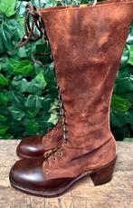 Nieuwe prachtige vintage blokhak laarzen van Sendra maat 38, Bruin, Nieuw, Ophalen of Verzenden, Sendra