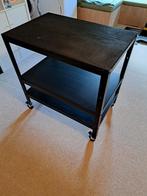 Ikea BROR roltafel / werkbank - Zwart, Huis en Inrichting, Tafels | Bijzettafels, Ophalen, Gebruikt, Metaal of Aluminium, 75 cm of meer