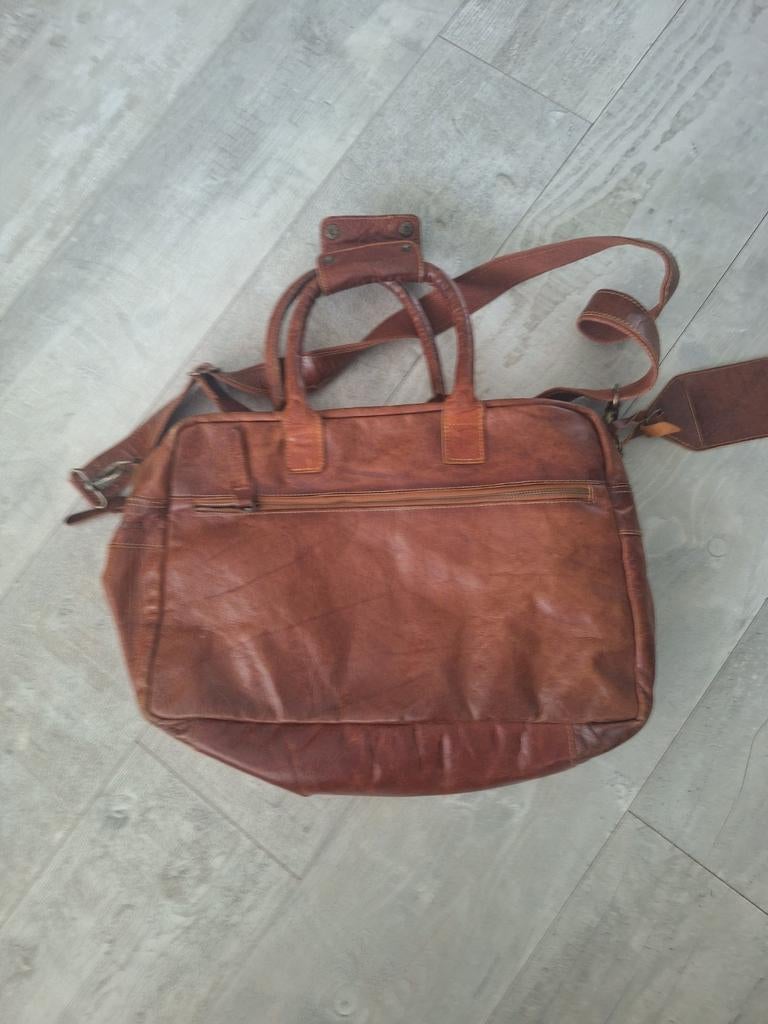 Cowboysbag Leren tas / Bruin, Overige merken, Gebruikt, Bruin, Ophalen of Verzenden