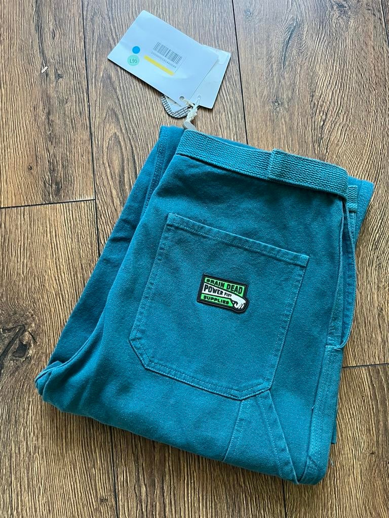 Brain Dead washed hard ware carpenter pants - Size L, Ophalen of Verzenden, Nieuw, Maat 52/54 (L), Groen
