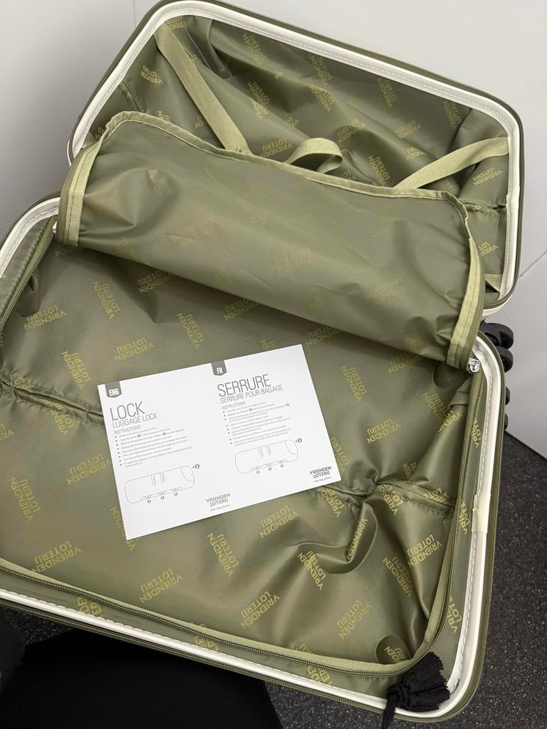 Witte reiskoffer met bloemenprint, Sieraden, Tassen en Uiterlijk, Tassen | Reistassen en Weekendtassen, Wieltjes, Wit, Minder dan 40 cm