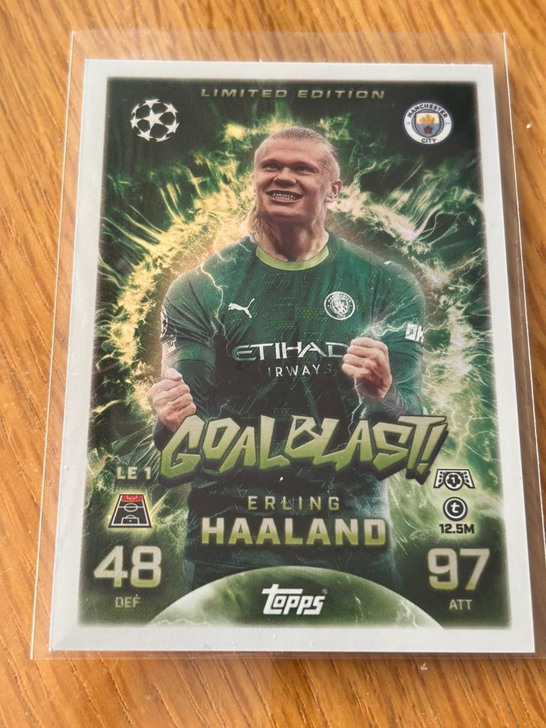 Topps limited edition goalblast Haaland, Verzenden, Nieuw, Plaatje