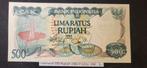 Indonesië 500 Rupiah 1982 P-121a UNC, Ophalen of Verzenden